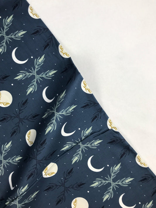 Harvest Moon Night Camp Creek Ash Cascade Cotton + Steel Quilters Cotton AC100 NI1 Fabric Fetish