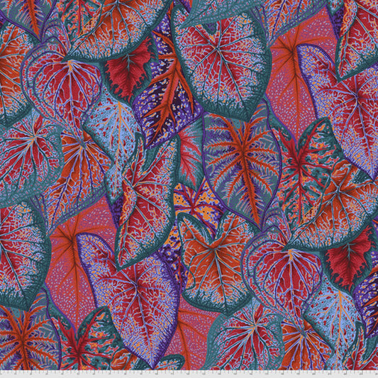 Caladiums Red Kaffe Fassett PWPJ108 Red 100% Quilters Cotton August 2021 Fabric Fetish