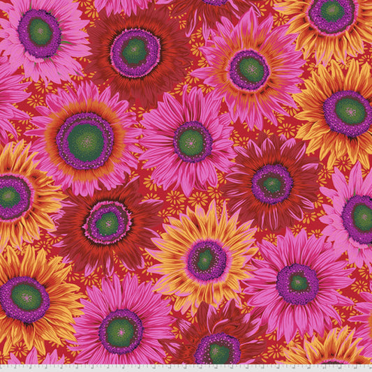 Van Gogh Red Kaffe Fassett PWPJ111 Red 100% Quilters Cotton August 2021 Fabric Fetish