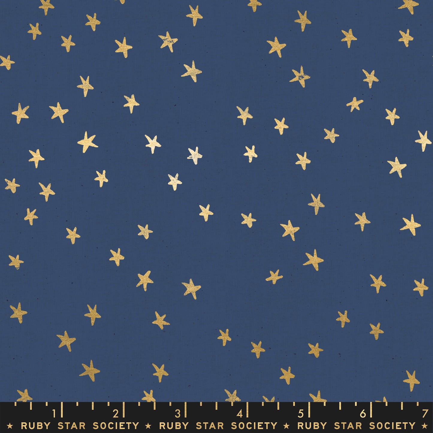 starry bluebell gold metallic starryruby star society fabric moda rs4006 26m Fabric Fetish
