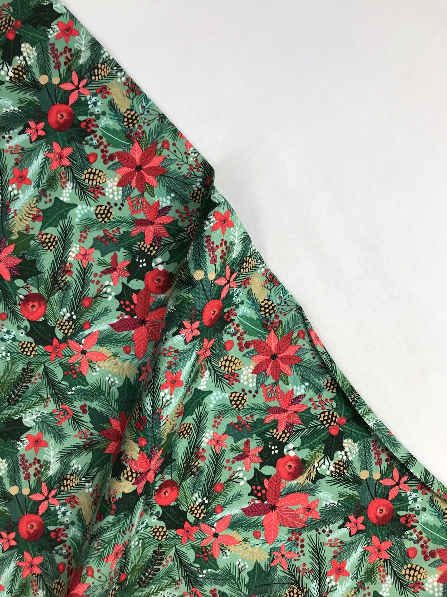 Pine Smell Green Christmas Squad Mia Charro Freespirit Fabrics 100% Quilters Cotton Fabric Fetish