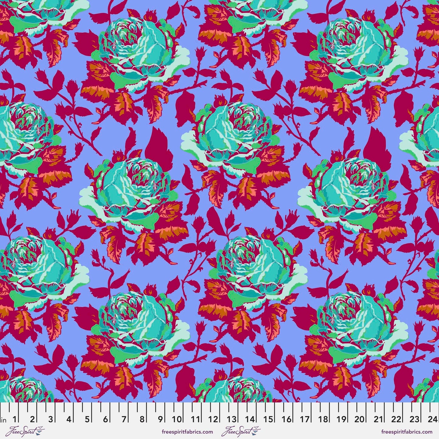 Show Off Periwinkle Vivacious Anna Maria Horner Quilters Cotton Fabric Fetish