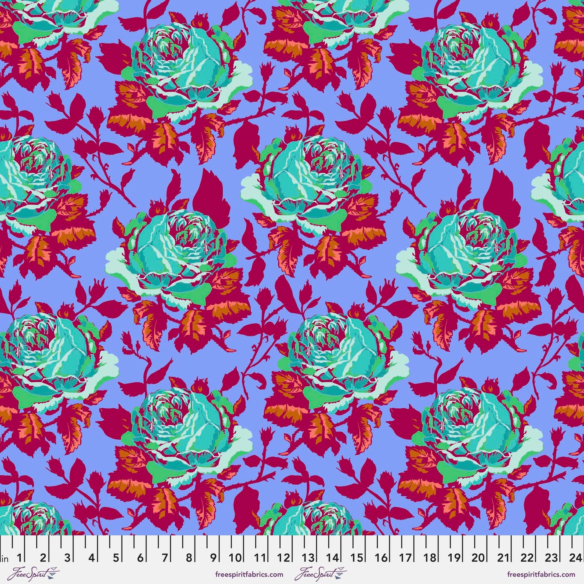 Show Off Periwinkle Vivacious Anna Maria Horner Quilters Cotton Fabric Fetish
