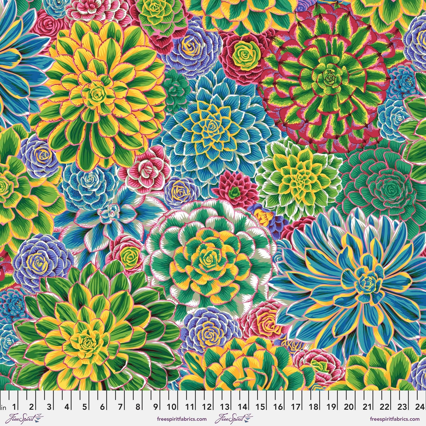 House Leeks Natural August 2022 Philip Jacobs Kaffe Fassett Collective 100% Quilters Cotton Fabric Fetish