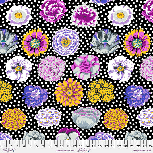 Big Blooms Black August 2022 Kaffe Fassett Collective 100% Quilters Cotton Fabric Fetish