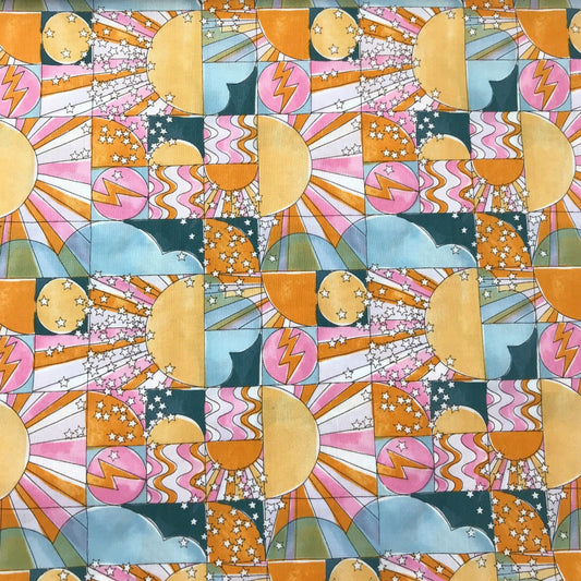 Sunshiny Day Yellow Multi Dreamscape Josephine Kimberling Figo Fabrics 100% Quilters Cotton Fabric Fetish