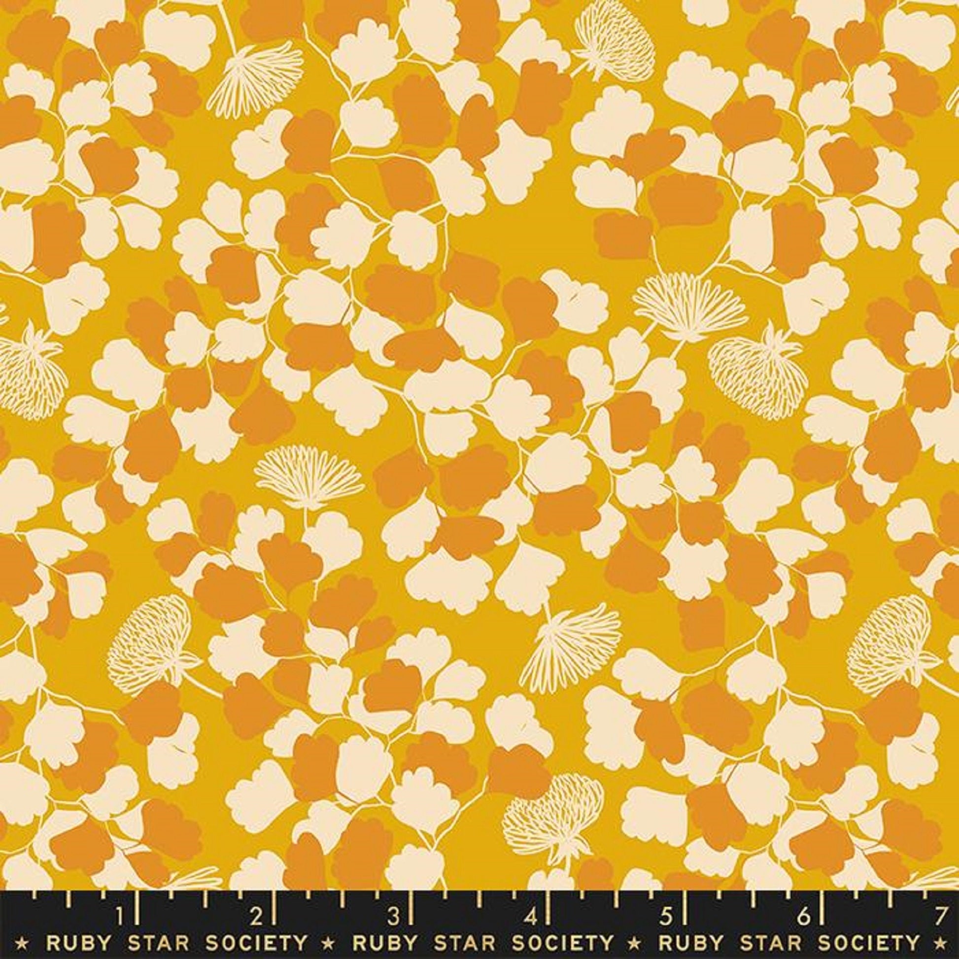 Spotted Goldenrod Reverie Melody Miller Ruby Star Society Fabric Moda 100% Quilters Cotton Fabric Fetish