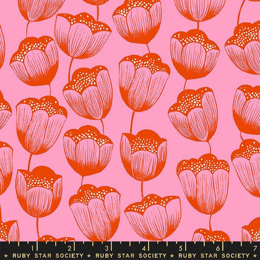 Magic Tulips Orchid Firefly Sarah Watts Ruby Star Society Moda 100% Cotton Quilting Fabric Yardage Fabric Fetish