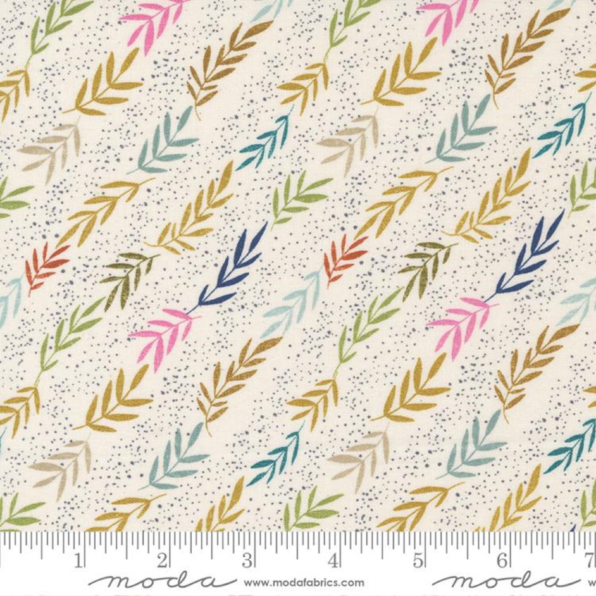 Reaching Stripes Unbleached Songbook A New Page Fancy That Design House Moda Quilters Cotton Fabric Fetish