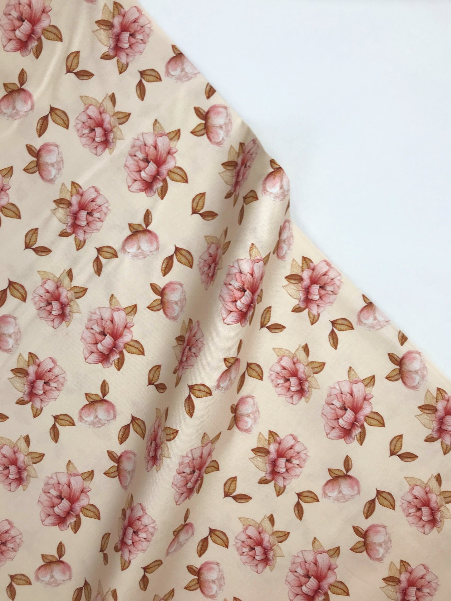 Peonies Desert Sway Kelly Kratzing Dandelion Fabric & Co 100% Quilters Cotton Fabric Fetish