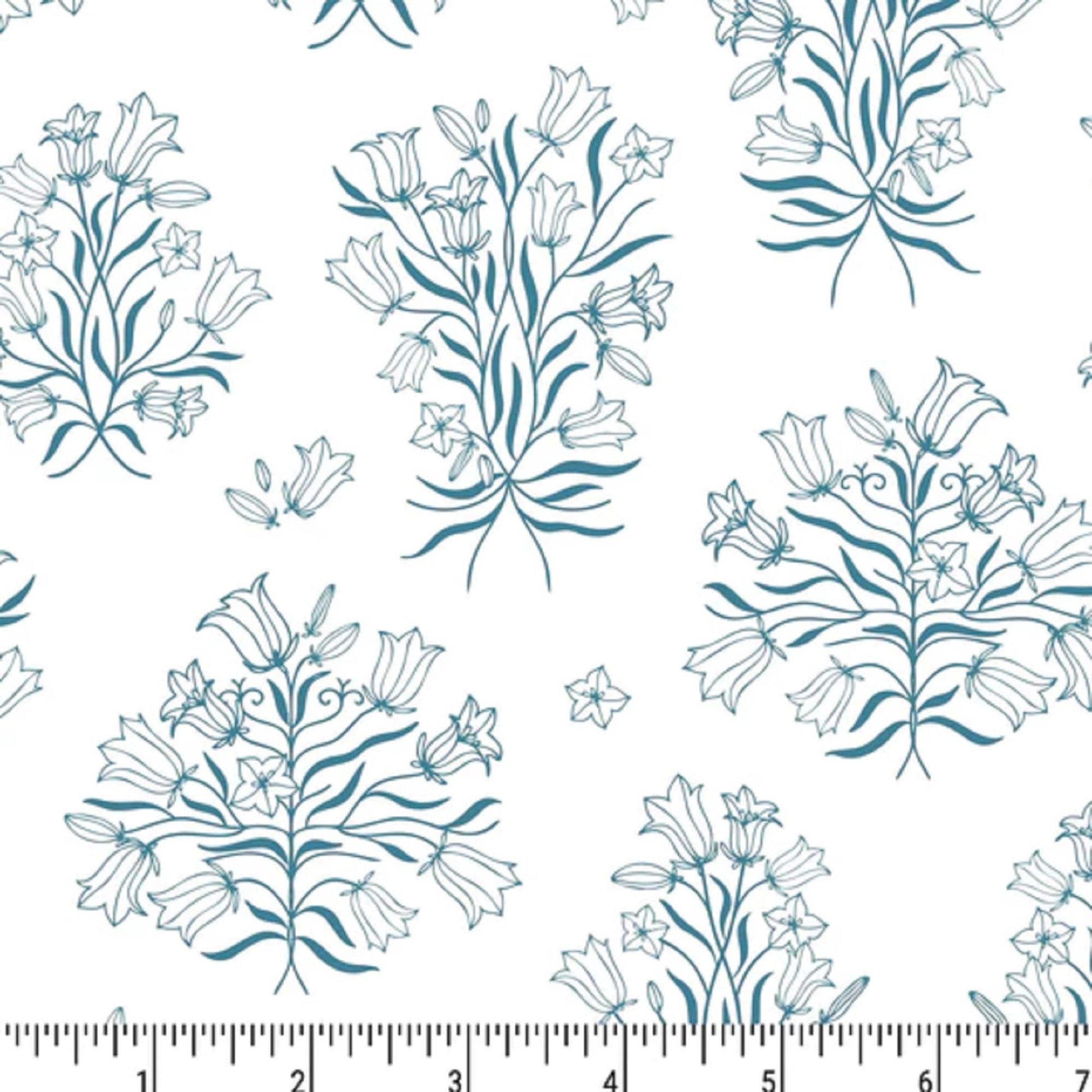 Bluebell Bliss A Summer Tale Isoletto Design Phoebe Fabrics 100% Quilters Cotton Fabric Fetish