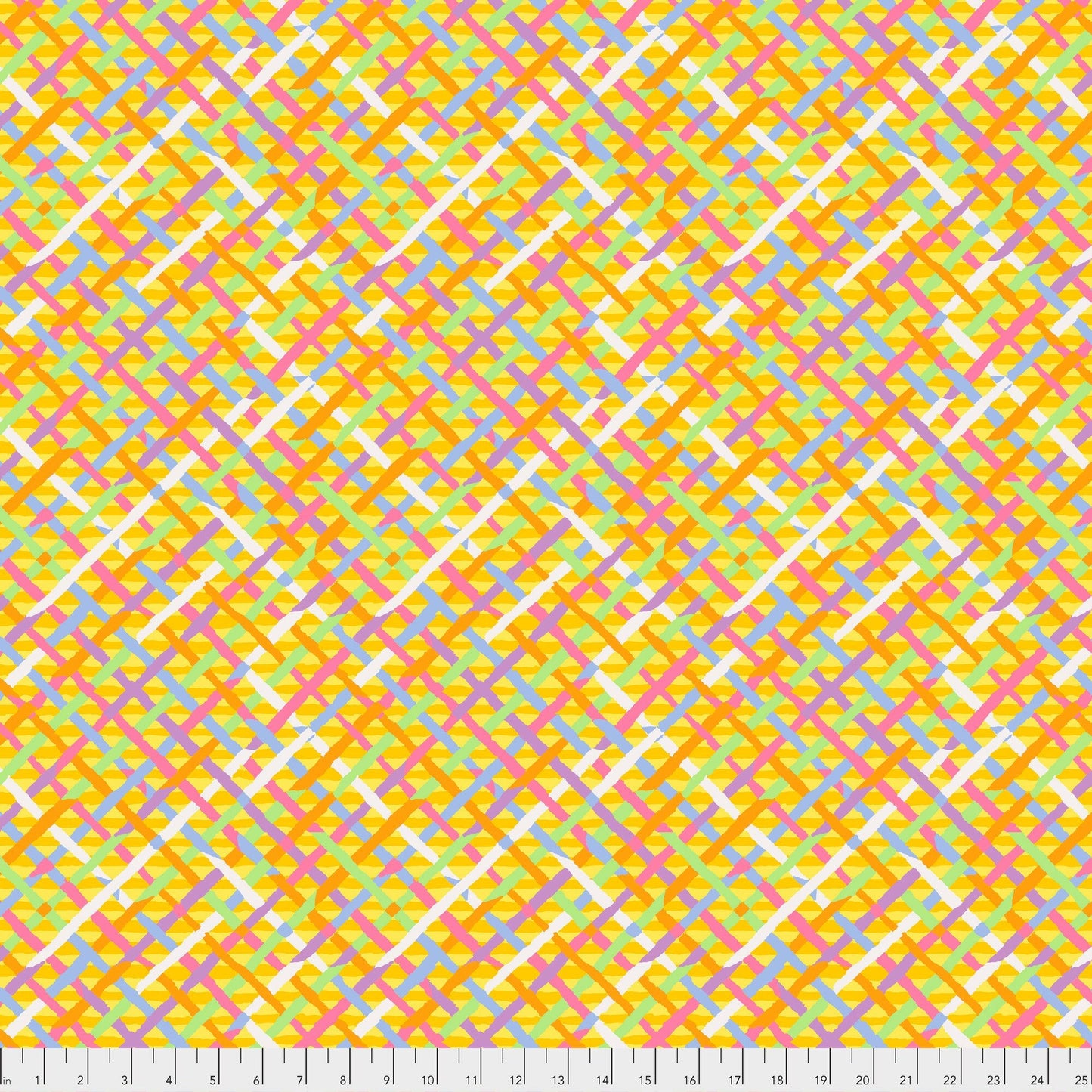 Mad Plaid Gold Kaffe Fassett Collective Classics Collection FreeSpirit Fabric 100% Quilters Cotton Fabric Fetish