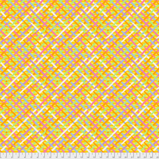 Mad Plaid Gold Kaffe Fassett Collective Classics Collection FreeSpirit Fabric 100% Quilters Cotton Fabric Fetish