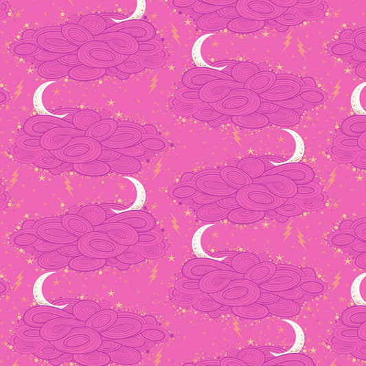Storm Clouds Oleander Nightshade Deja Vu Tula Pink Freespirit Fabrics 100% Quilters Cotton Fabric Fetish