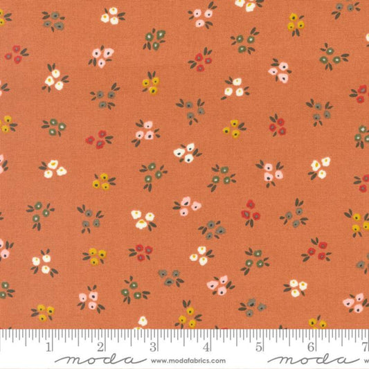 Sweet Ditsy Pumpkin Pie Dawn On The Prairie Fancy That Design House Moda Quilters Cotton Fabric Fetish