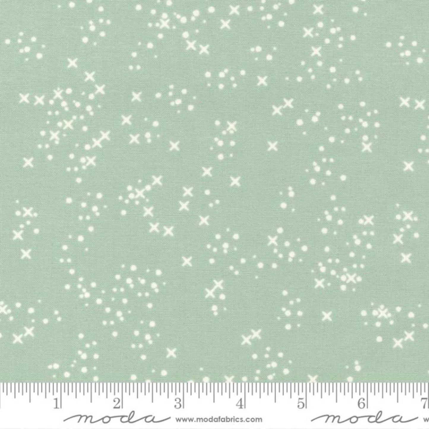 Stitch Confetti Dots Dusty Mist Dawn On The Prairie Fancy That Design House Moda Quilters Cotton Fabric Fetish