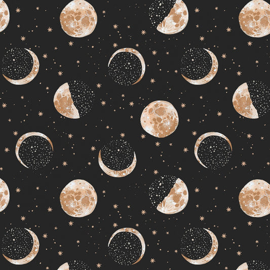 Moon Phases Peat La Luna Rae Ritchie Dear Stella Fabric Quilters Cotton Fabric Fetish
