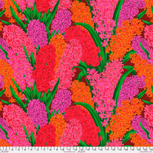 Hyacinthus Red August 2023 Philip Jacobs Kaffe Fassett Collective 100% Quilters Cotton Fabric Fetish