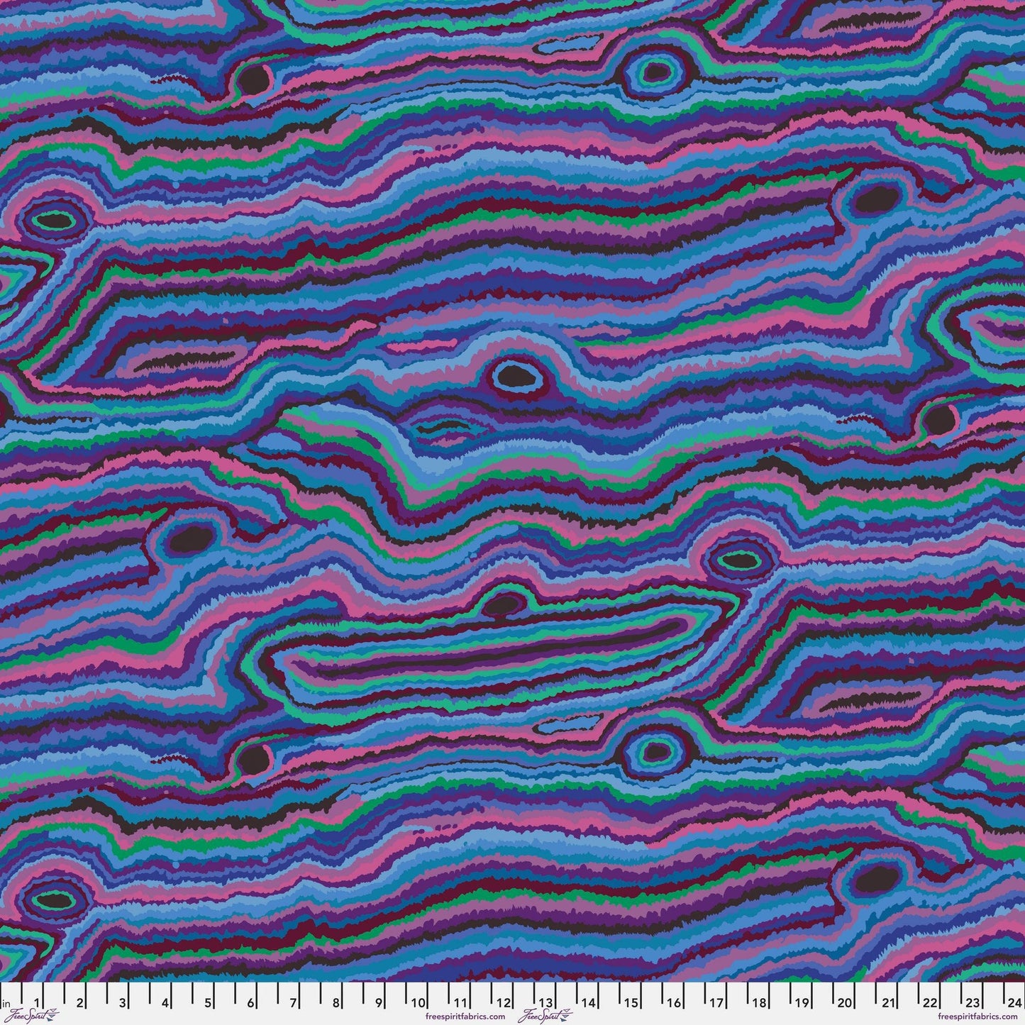 Jupiter Blue Kaffe Fassett Collective Classics Collection FreeSpirit Fabric 100% Quilters Cotton PWGP131 BLUEX Fabric Fetish