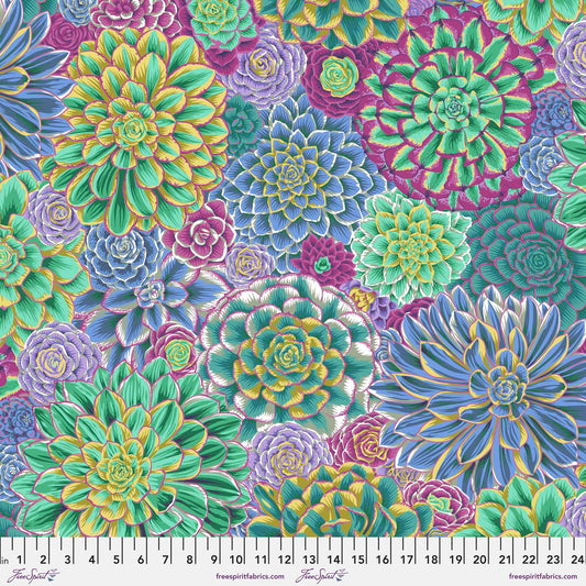 House Leeks Grey August 2022 Philip Jacobs Kaffe Fassett Collective 100% Quilters Cotton PWJP113 GREY Fabric Fetish