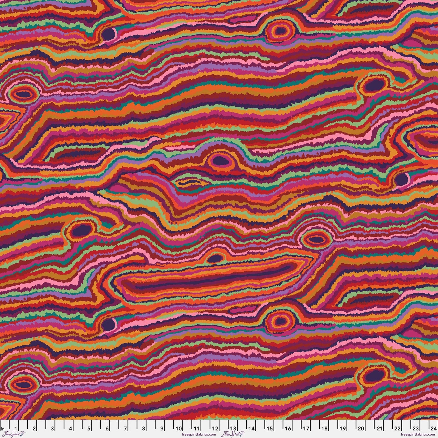Jupiter Red Kaffe Fassett Collective Classics Collection FreeSpirit Fabric 100% Quilters Cotton PWGP131 REDXX Fabric Fetish