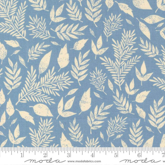 Scattered Leaves Sky Flower Press Katharine Watson Moda Quilters Cotton 3303 14 Fabric Fetish
