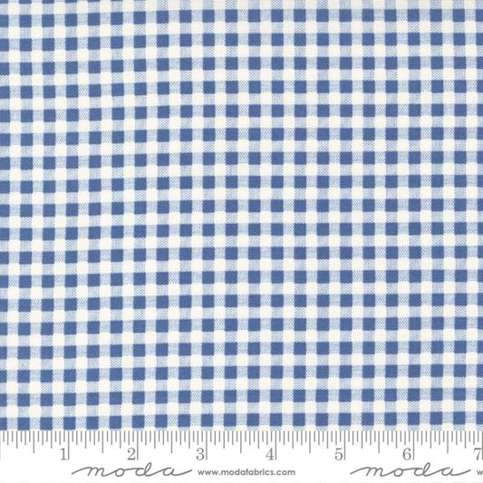 Gingham Blueberry Blueberry Delight Bunny Hill Designs Moda Quilters Cotton 3038 13 Fabric Fetish