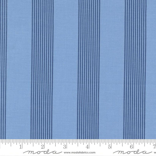 Stripes Light Blue Sunrise Side Minick & Simpson Moda Quilters Cotton 14966 17 Fabric Fetish