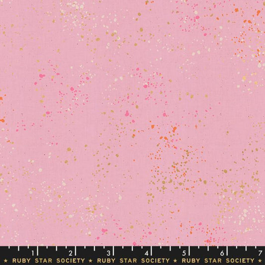 Speckled Peony Gold METALLIC Rashida Coleman Hale Ruby Star Society Fabric Moda 100% Quilters Cotton RS5027 67M Fabric Fetish