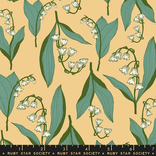 Lily Valley Butternut Verbena Jen Hewett Ruby Star Society Fabric Moda 100% Quilters Cotton RS6032 12 Fabric Fetish