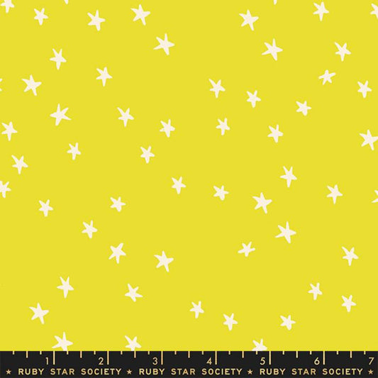 Starry Citron Starry Alexia Abegg Ruby Star Society Fabric Moda 100% Quilters Cotton RS4109 47 Fabric Fetish