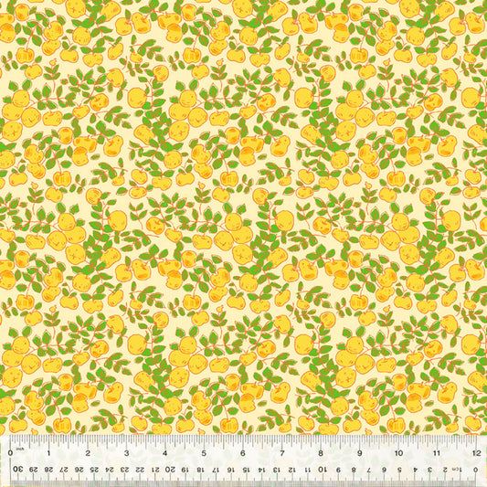 Apples Yellow Forestburg Heather Ross Windham Fabrics Quilters Cotton 53849 17 Fabric Fetish