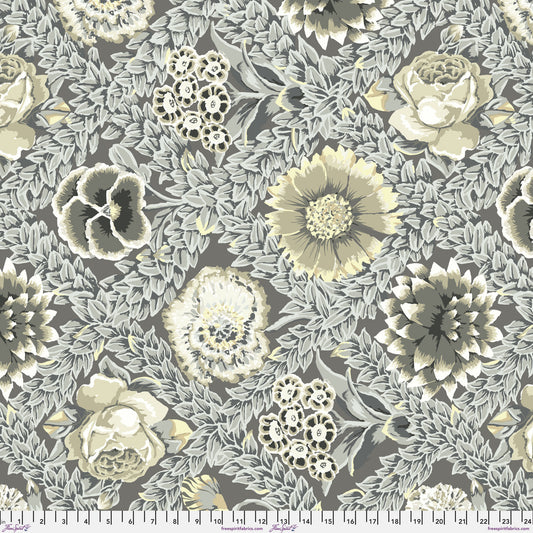 Flower Lattice Grey Vintage Kaffe Fassett Collective Classics FreeSpirit Fabric PWGP011 GREY Fabric Fetish