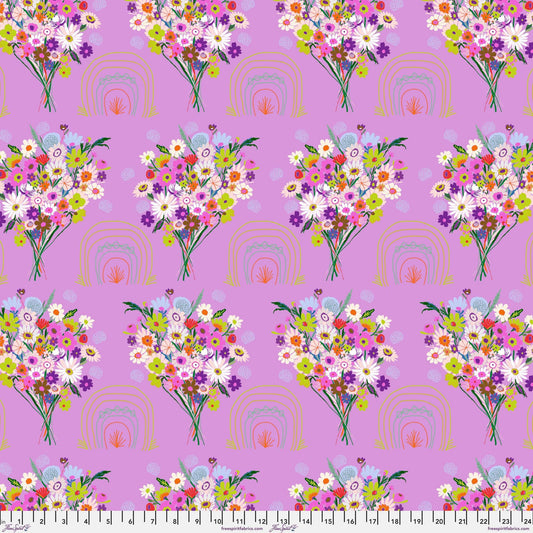 Little Somewhere Plum Harmony Carolyn Gavin for Conservatory Craft Freespirit Fabric Quilters Cotton Fabric Fetish
