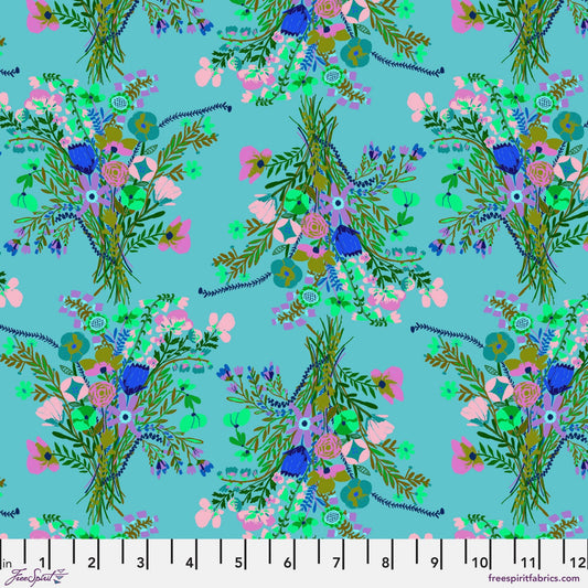 Bundles of Joy Robinsegg Harmony Carolyn Gavin for Conservatory Craft Freespirit Fabric Quilters Cotton Fabric Fetish