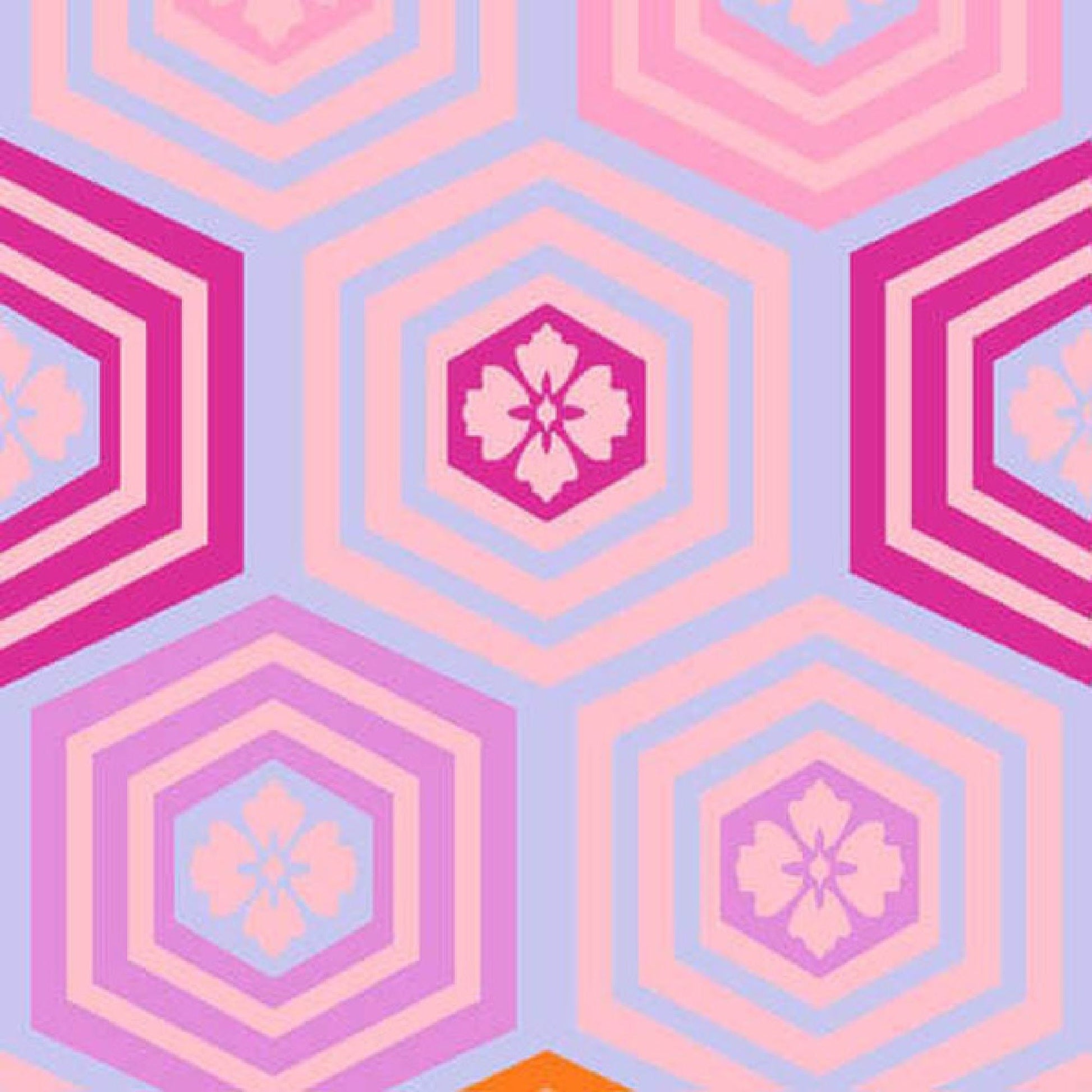 Kristen Pink Lovely Day Jennifer Paganelli 100% Quilters Cotton Fabric Fetish