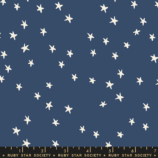 Starry Bluebell Starry Alexia Abegg Ruby Star Society Fabric Moda 100% Quilters Cotton RS4109 60 Fabric Fetish