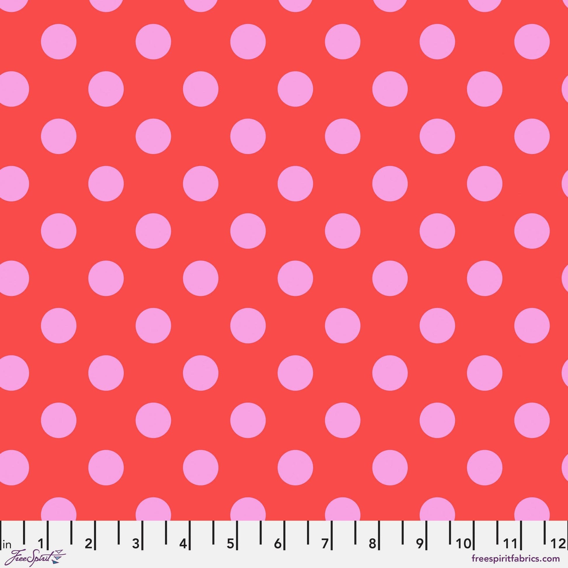 Pom Pom Poppy True Colors Tula Pink 100% Quilters Cotton Fabric Fetish