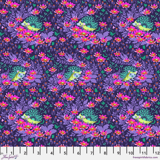 Who's Your Dandy Glimmer Tiny Beasts Tula Pink Freespirit Fabrics 100% Quilters Cotton PWTP182.GLIMMER Fabric Fetish