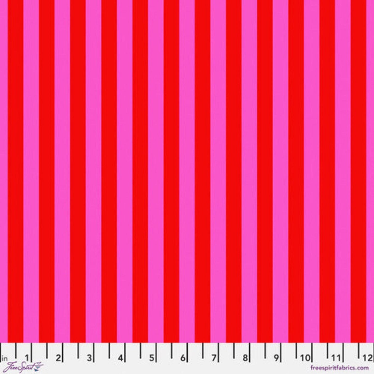 Tent Stripe Peony True Colors Tula Pink 100% Quilters Cotton Fabric Fetish