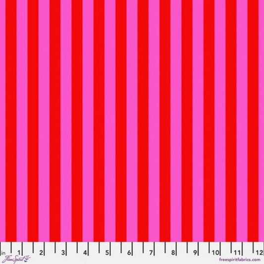Tent Stripe Peony True Colors Tula Pink 100% Quilters Cotton Fabric Fetish
