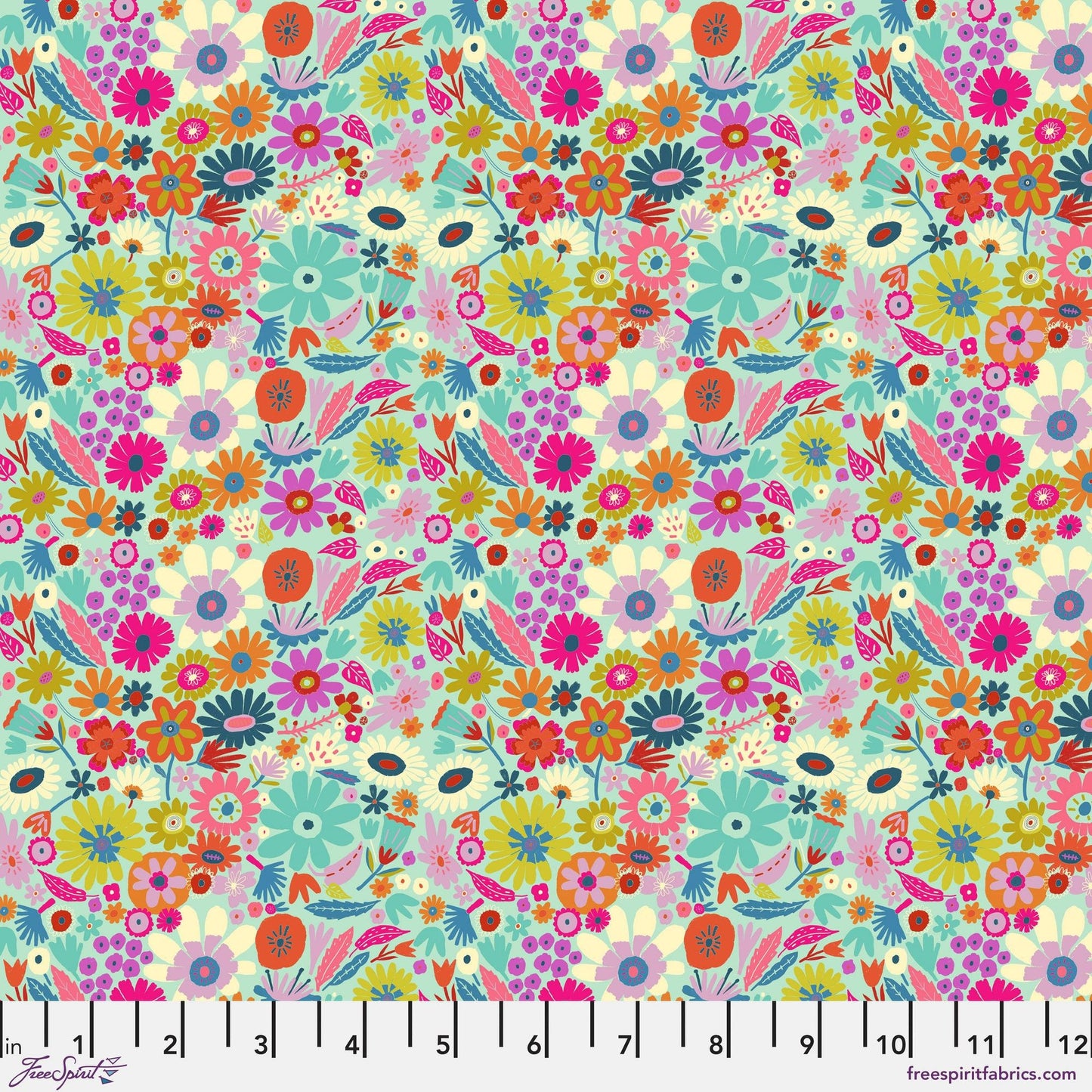 Little Scattered Clear Harmony Carolyn Gavin for Conservatory Craft Freespirit Fabric Quilters Cotton Fabric Fetish