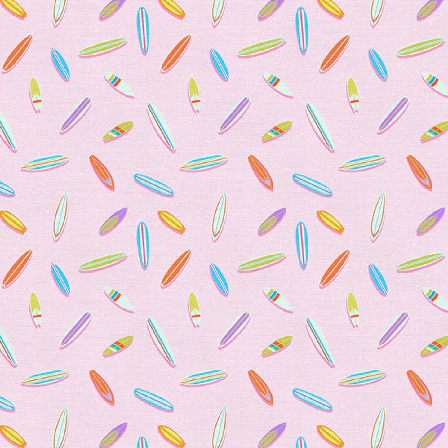 Surfboards Pink Goin' Surfin' Lysa Flower Paintbrush Studio Fabric 100% Quilters Cotton 120 24827 Fabric Fetish