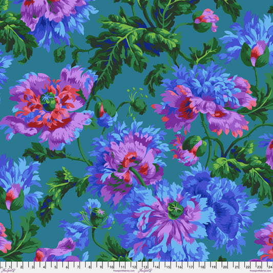 Garden Party Blue Phillip Jacobs Kaffe Fassett Collective February 2024 100% Quilters Cotton Fabric Fetish